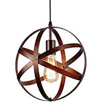 Lámpara del Techo Vintage- Retro Colgante de Techo- Industrial Luz de Techo E27 para Comedor- Barra- Café 30cm